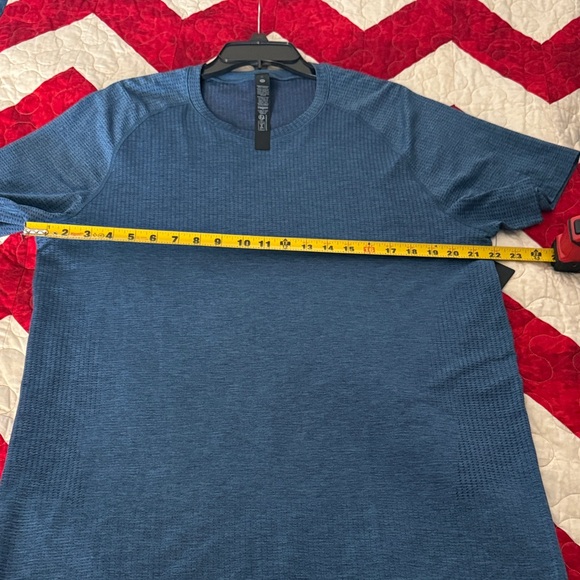 lululemon athletica Men's Metal Vent Tech Short Sleeve Blue Tee, NWT, XL - Picture 8 of 9